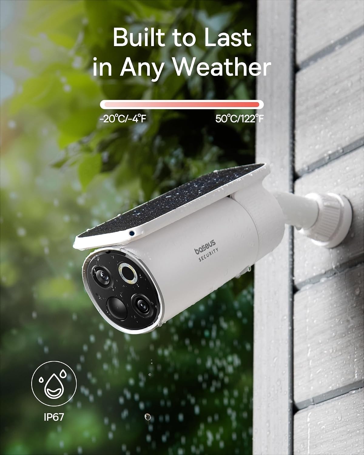 image:imageBaseus Solar Security Camera Wireless Outdoor S1 Pro 2Cam Kit Forever Power with Auto SunlightTracking System Dual Camera with 3K Clarity No Monthly Fee 16TB Expandable Local Storage